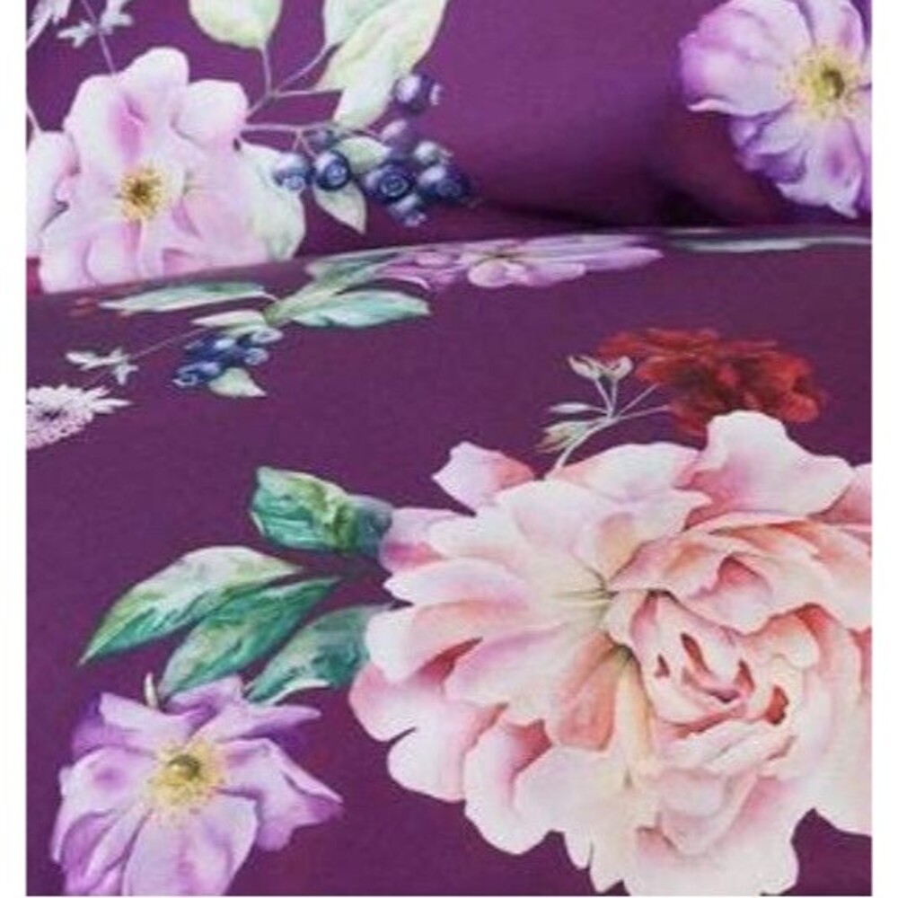 Schlossberg Noblesse Rosa Viola King Duvet + Boudoir Sham NIP - Picture 2 of 5